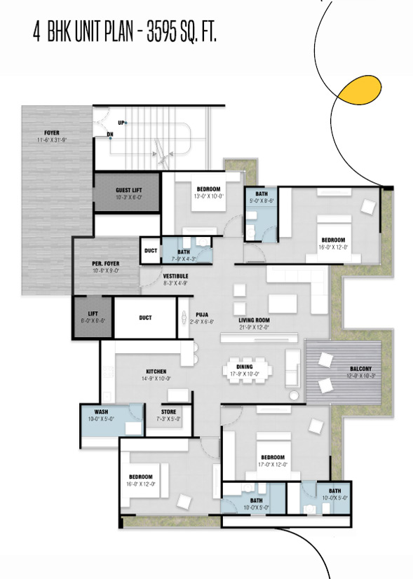  4BHK Unit Plant